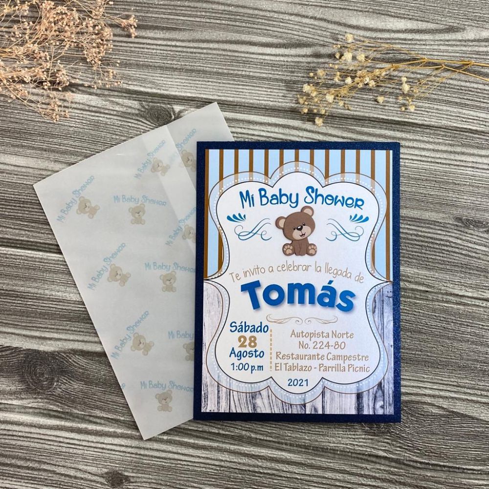 Tarjetas de Baby Shower y Bautizo personalizadas en Bogotá